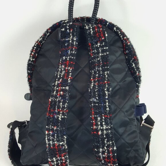 Chanel Multicolor Black Quilted Nylon Tweed Astronaut Essentials Backpack Bag - Picture 4 of 9